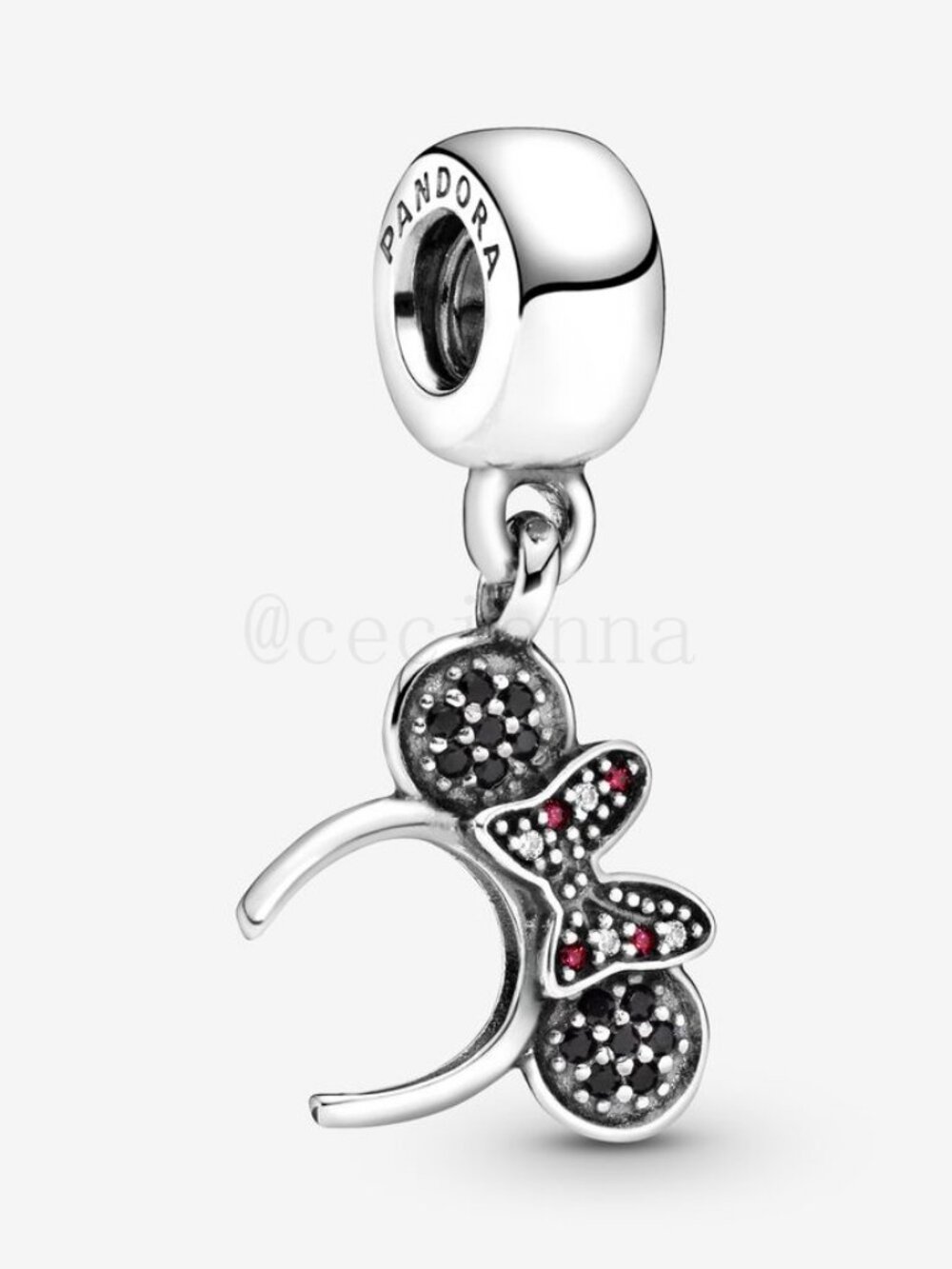 Pandora Disney Minnie Mouse Pavé Headband Dangle Charm
